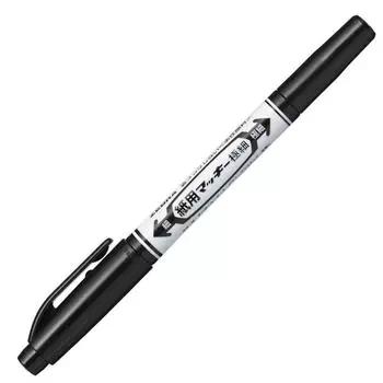 Бумага для ручек Zebra Mackie extra fine черная 10 шт. на водной основе B-WYTS5-BK