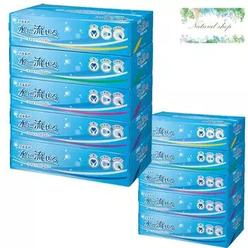 Бумага для салфеток Elmore Flushable, 360 листов x 10 коробок. Коробка салфеток. Оптовая покупка с бонусом. (180 комплектов)