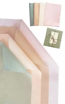 Бумага для салфеток LENARON, бумажные цветы 4 цвета, 152 листа, 70 x 50 см