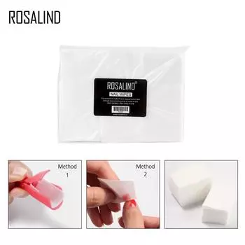 Бумага для снятия гель-лака Rosalind, 900 шт., очищающее средство для снятия гель-лака для ногтей, замачивание, чистый ватный диск, протирка для ногтей, лак для ногтей