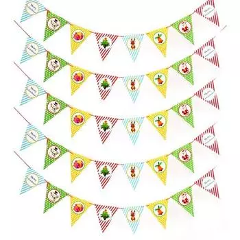 Бумага для вечеринки Рождественская треугольная гирлянда Значок 5p