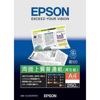Бумага Epson высокого качества, формат А4, 1 книга x 3, двусторонняя (переработанная бумага) (250 листов)