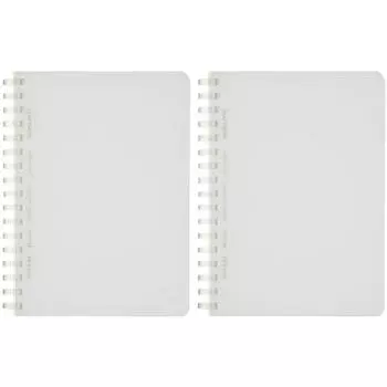 Бумага KOKUYO Note Soft Ring Clear Graph Dot линованная A6 80 листов 2 книги прозрачная S-SV558WT-T