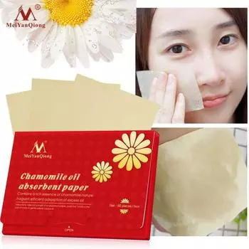 Бумага MeiYanQiong, впитывающая масло ромашки, натуральный аромат древесной целлюлозы, содержит богатую эссенцию ромашки, эффективную адсорбцию излишков ханьшуй