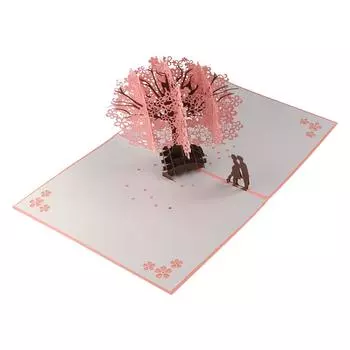 Бумажная 3D Pop Up открытка Складная Свадебная Благословенная Открытка на День Святого Валентина style 1