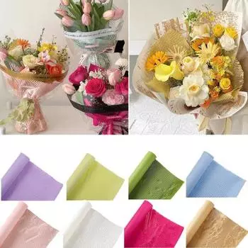 Бумажная эластичная подарочная коробка для рукоделия, защитная упаковочная бумага, упаковочная бумага для цветочного букета, бумажные принадлежности для флористов розовый