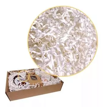 Бумажная стружка для наполнителя, измельченная бумага, переработанная бумага-наполнитель для транспортировки, наполнитель для украшения и упаковки. 1 kg (19.95€/kilo)