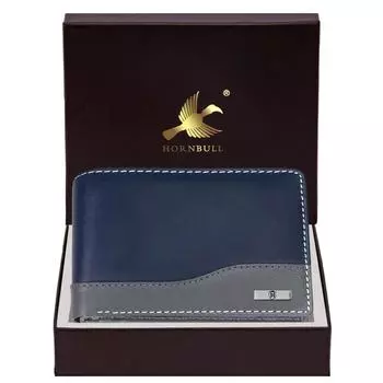 Бумажник Buttler Navy для мужчин | Мужской кошелек Stylist с блокировкой RFID | Подарок из натуральной кожи для мужчин