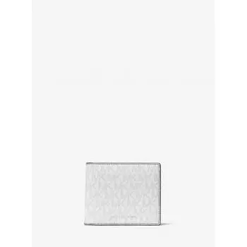 БУМАЖНИК MICHAEL KORS COOPER С КАРМАНОМ ДЛЯ МОНЕТ 36U9LCRF3B3535 ЯРКО-БЕЛЫЙ F