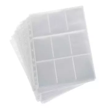 Бумажники Коллекция страниц альбомов 90 карманов Чехлы для игровых карт Хранение белый