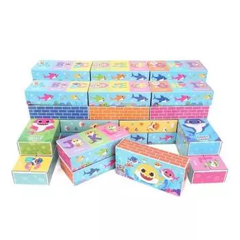 Бумажные блоки Pinkfong Baby Shark, детские блоки, бумажные кубики, Pinkfong Baby Shark Block, 50 шт., популярные корейские игрушки