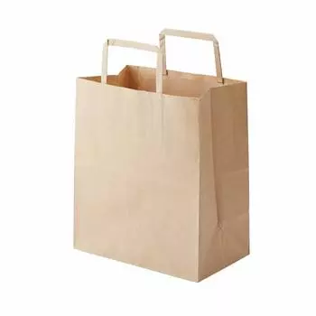 Бумажные пакеты Shimojima Heiko с открытой лямкой H25CB S2 неотбеленные крафт-бумага 50 листов 22x13x25,5 см