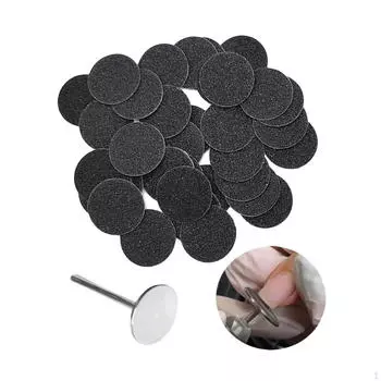 Бумажные сменные диски Самоклеящиеся диски для электрической пилки для ног Инструменты для удаления мозолей 25mm 240Grit 50Pcs