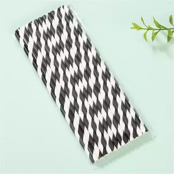 Бумажные соломинки одноразовые праздничные соломинки для питья украшения соломинки 100 шт. синий