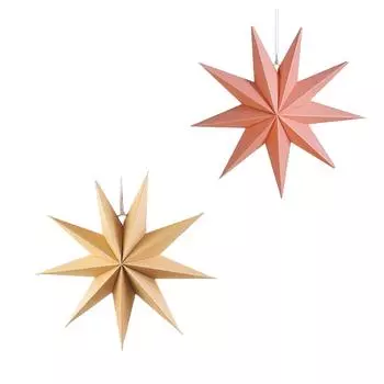 Бумажные звезды 30 см складные звезды украшения для вечеринок One Size хаки
