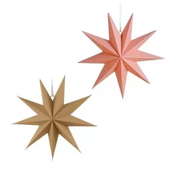 Бумажные звезды 30 см складные звезды украшения для вечеринок One Size хаки