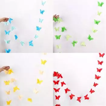 Бумажный цветок, красочный большой бант, подвеска, дизайн, день рождения, бабочка, цветок, макет свадебной комнаты 2.8m белый