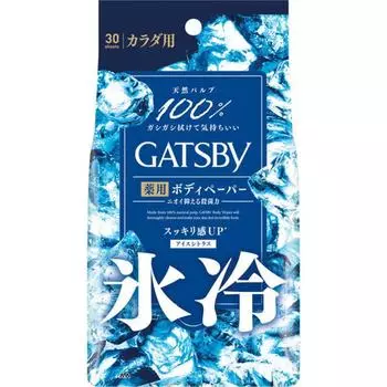Бумажный дезодорант для тела Gatsby Ice Ice Citrus, эконом-тип, 30 листов