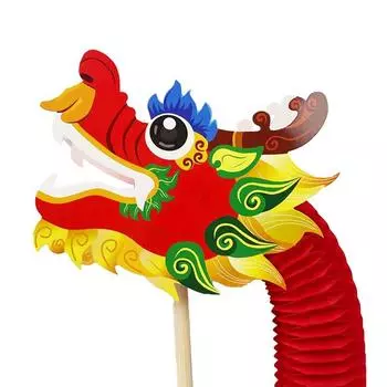 Бумажный дракон, материал для рукоделия, китайский год, декор «сделай сам», китайский танец дракона, трехмерный цветок
