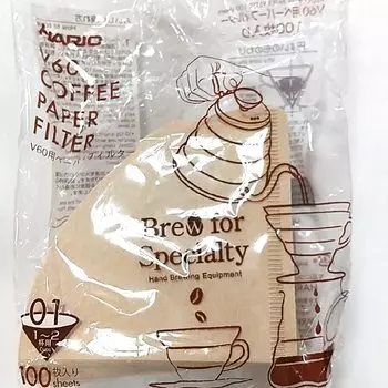 Бумажный фильтр для HARIO V60 01M-CP