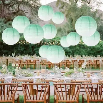 Бумажный фонарь Yousheng, градиентный цвет, летний фонарь для вечеринки, свадьбы, декоративный светильник, для дома, улицы, праздничной атмосферы, декор