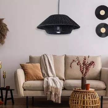 Бумажный канатный абажур подвесной светильник классический декоративный потолочный вентилятор крышка лампочки плетеная для