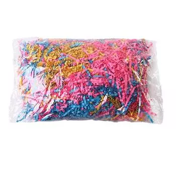 Бумажный наполнитель гофрированной резки 100 г Бумажная рафия Трава Наполнитель для подарочной коробки для подстилки для мелких питомцев Принадлежности для клетки хомяка Mixed Style
