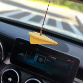 Бумажный самолетик, подвеска в виде зеркала заднего вида автомобиля, аромадиффузор, камень, подвесной подарок для автомобиля style 1