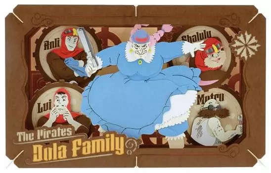 Бумажный театр Небесный замок Воздушные пираты Семья Доры Лапута PT-L50