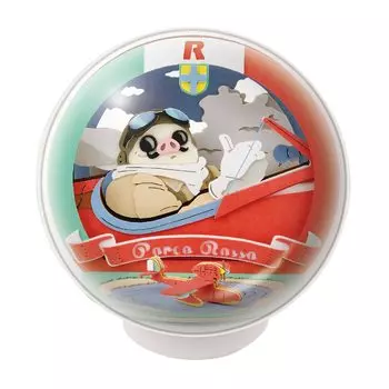 Бумажный театр -Шар- Студия Ghibli работа Порко Россо на летающей лодке PTB-12