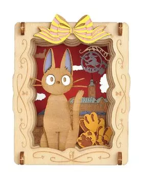 Бумажный театр Служба доставки Джиджи Черный кот -Деревянный стиль- Кики s PT-W04X