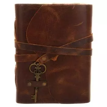 Бумажный журнал ручной работы, антикварный журнал, подарок для мужчин и женщин, бумага Deckle 7 x 5 in коричневый