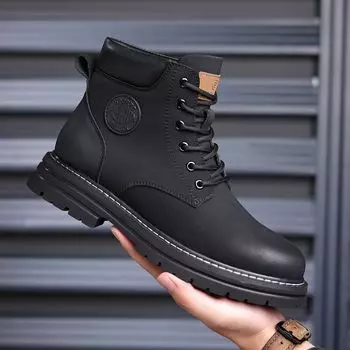 Bumblebee Martin boots high-top winter men s shoes casual shoes outdoor tooling boots trendy British retro platform boots men 39