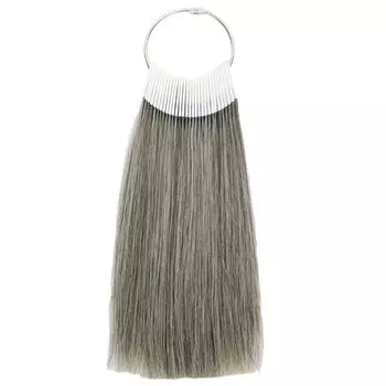 BUMMSEVEN Natural Human Hair Bundle Color Natural Gray Unbleached 30 Длина Hairdresser Color Hair Dyeing Color Chart 100% Test, Gray, 60% Hair,