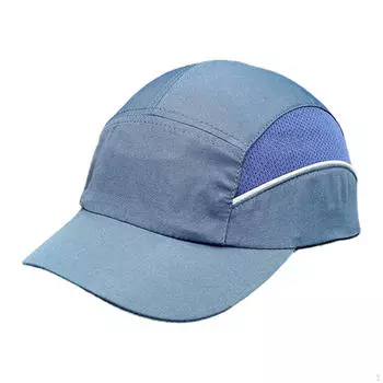 Bump Cap Baseball Casual Shockproof Headgear Hat for Cycling Camping Machinery Navy Blue