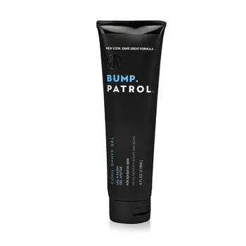Bump Patrol Cool Shave Gel - Sensitive Clear Shaving Gel with Menthol Razor Burn - 118.3ml 4 Pack, 4 Ounce (Pack of 1)