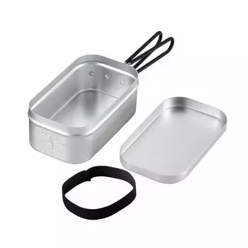 BUNDOK Aluminum Cooker M Solo Camp Bonfire Silver Medium BD-907