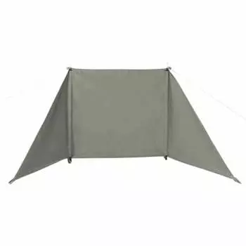 BUNDOK Bonfire Reflector BD-523 Windshield Curtain Type 100% Cotton Lightweight Compact Khaki with Storage Case Regular