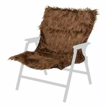 BUNDOK chair cover for one warm brown BD-120 person, brushed,