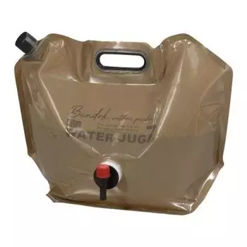 BUNDOK Folding Jug 7L (Liter) BD-347BR Water Bag with Gusset and Cock Disaster Prevention Folding Compact Lightweight