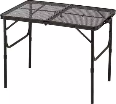 BUNDOK Folding Punching Table S Iron Heat Resistant Outdoor Black Load Capacity 25kg Carrying Handle BD-170