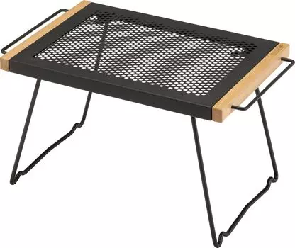 BUNDOK IR Table II Camping Outdoor Table Folding Heat Resistant Steel BD-166