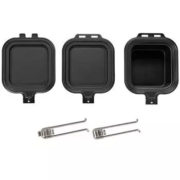 BUNDOK Iron Cooker Set BD-916 Hot Sand Frying Pan Pot Handle Removable