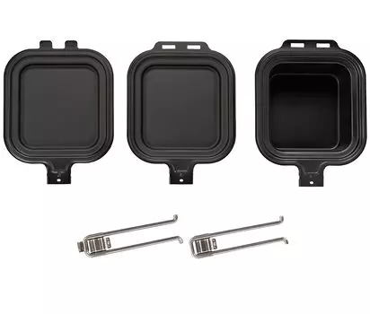 BUNDOK Iron Cooker Set Hot Sand Frying Pan Ручка Съемная BD-916 чёрный