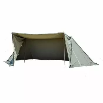 BUNDOK Solo Base EX с юбкой и боковыми стенками Pup Tent Military Curtain 1 Khaki для 1 человека BDK-79EX [на человека] хаки