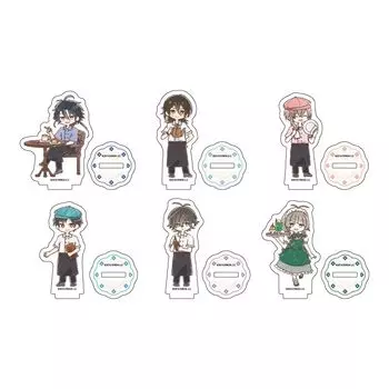 Bungo to Alchemist 16 Cafe A Art Acrylic Petit Stand Box of 6 Ver. [Graph Illustration]