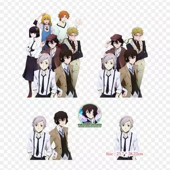 Bungou Stray Dogs Render Bungo Stray Dogs Утюг на заплатах для одежды, аппликации, наклейки на одежду, термочувствительная нашивка на заказ