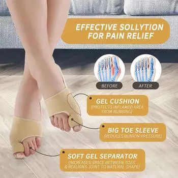 Bunion Corrector Bunion Pads Comfortable Big Toe Straightener Bunion Splint Spread and Stretch for Hallux Valgus Bunion Support