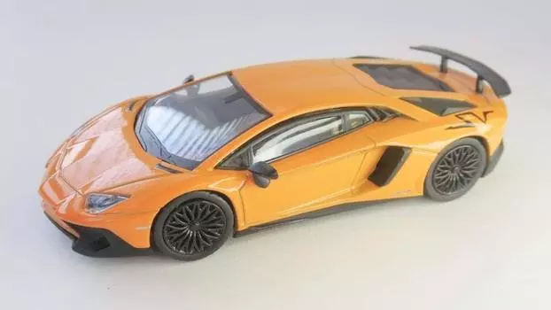 Bunka Original Scale Mini Car Series Lamborghini Aventador SV Orange Готовый продукт 1/64 оранжевый