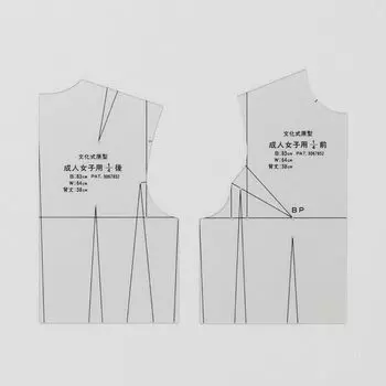 БУНКА Прототип стиля Бунка для шаблона для взрослых (Бунка Гакуэн) (1/4 женщины)